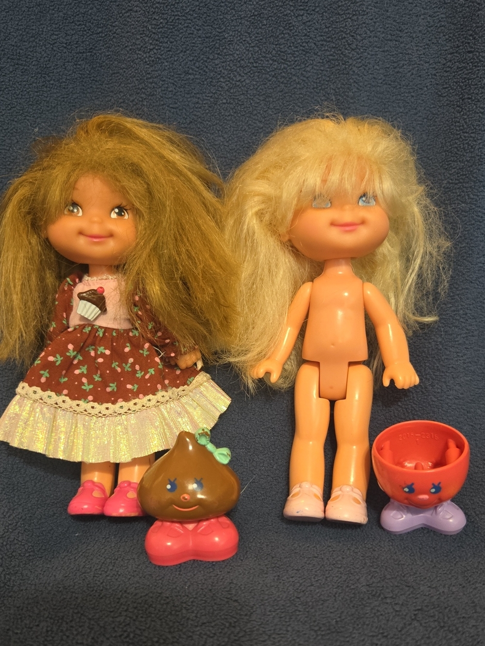 Vintage 1980s Chocolottie and Cherry Merry Muffin Dolls
